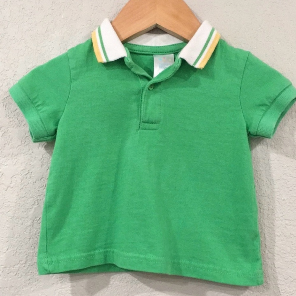 💥 $5 if bundled - Nursery Rhyme 6 / 9 Month Short Sleeve Polo Shirt 100% Cotton